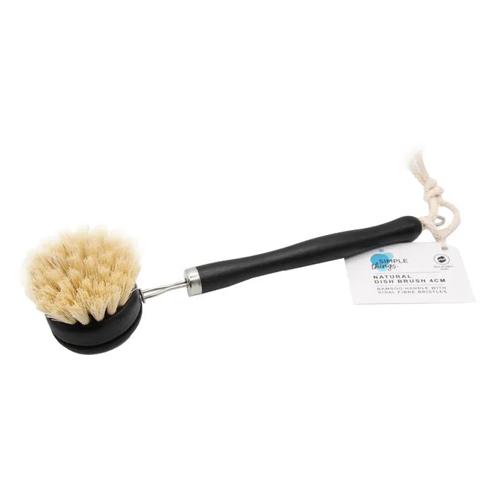 Natural Fibre Dish Brush - Black