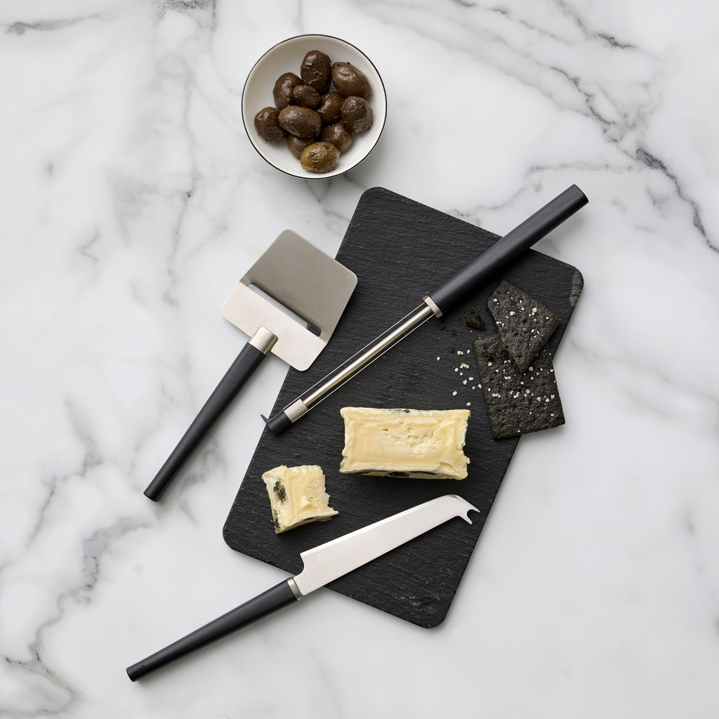 3 Piece Cheese Set - Black