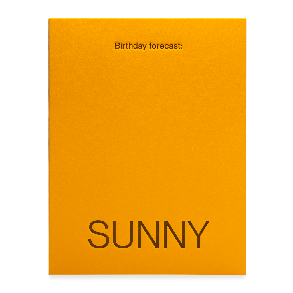 Card - Birthday Forecast