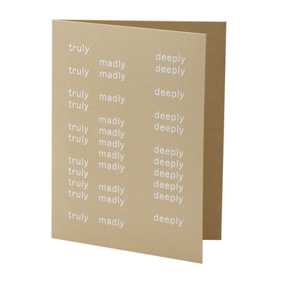 Card - Truly Madly Deeply