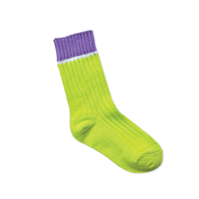 Contrast Socks - Citrus