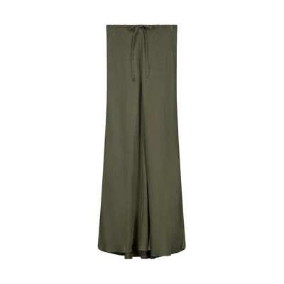 Anytime Cupro Skirt - Moss