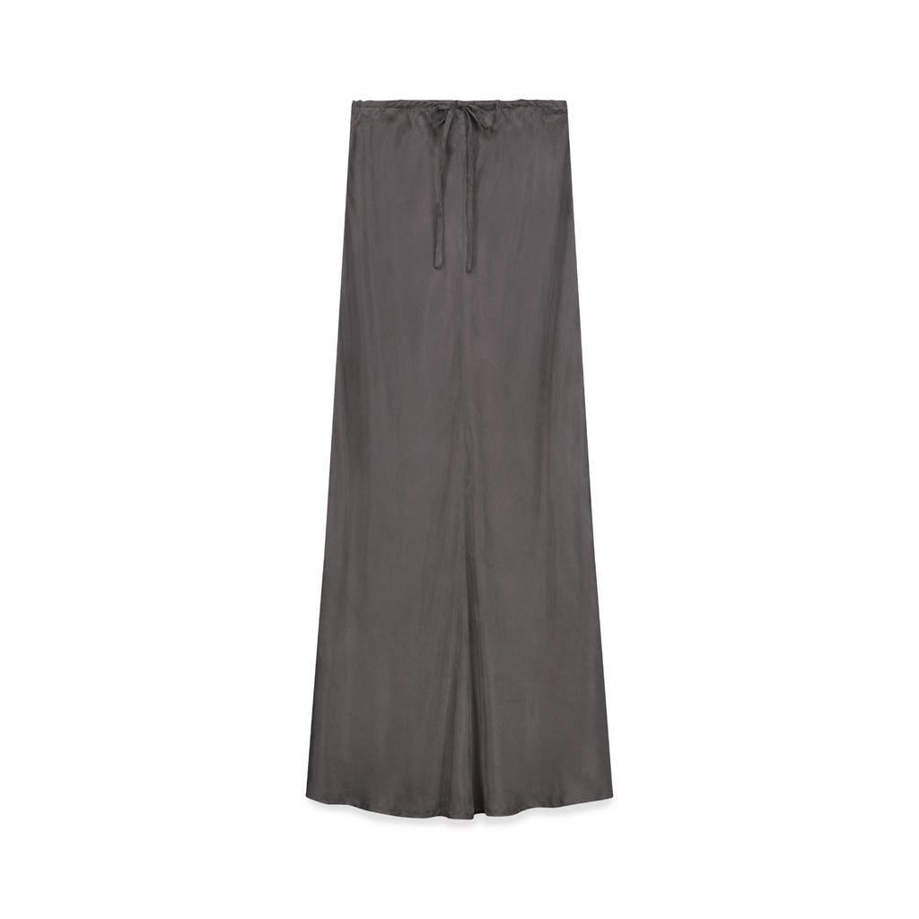 Anytime Cupro Skirt - Smoke