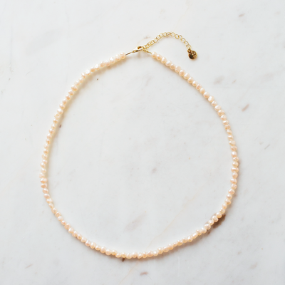 Peachy in Pearls Necklace