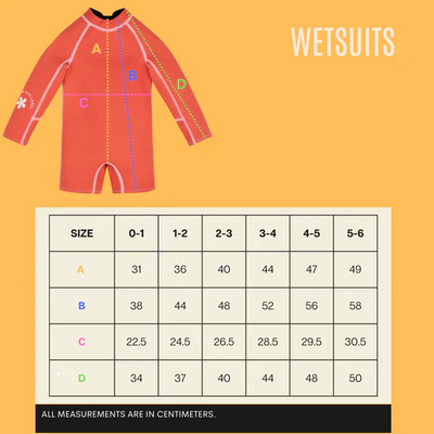 Kids' Wetsuit - Tomato