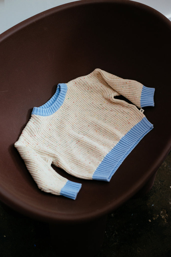 Freckle Knit - Baby Blue