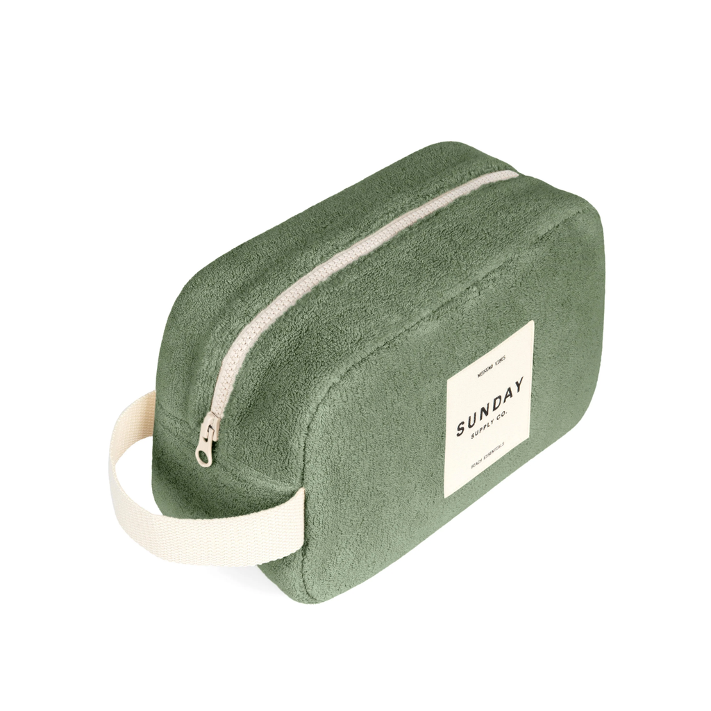 Towelling Pouch - Tallow