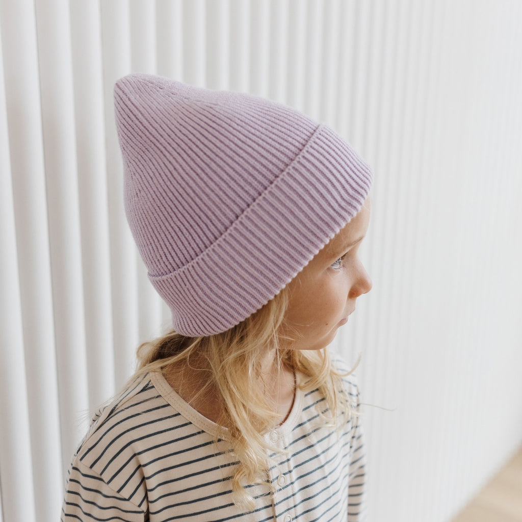 Paper Plane - The Rest - Rib Beanie - Lilac