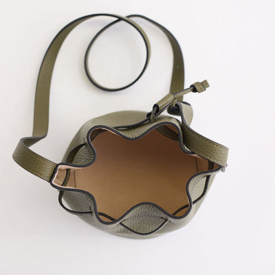 Bobb Bucket Bag - Olive Pebbled Leather