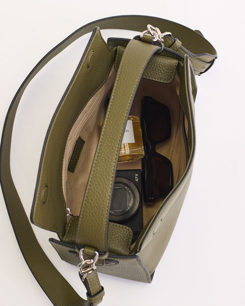 Clementine Bag - Olive Pebbled Leather