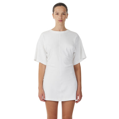 Momentum Tee Mini Dress - White