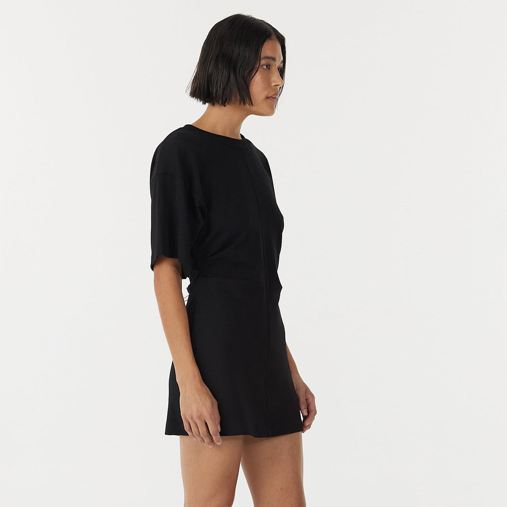 Momentum Tee Mini Dress - Black