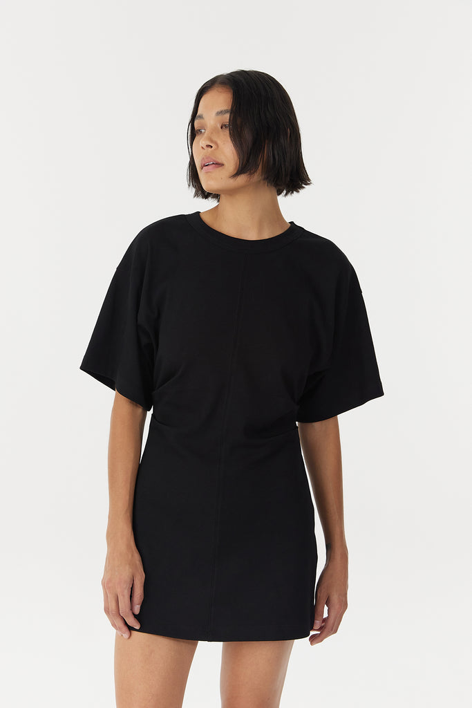 Momentum Tee Mini Dress - Black