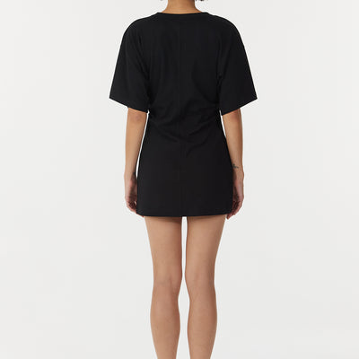 Momentum Tee Mini Dress - Black