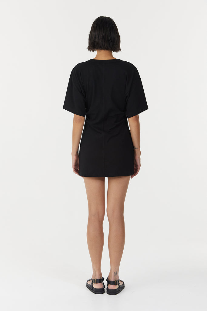 Momentum Tee Mini Dress - Black