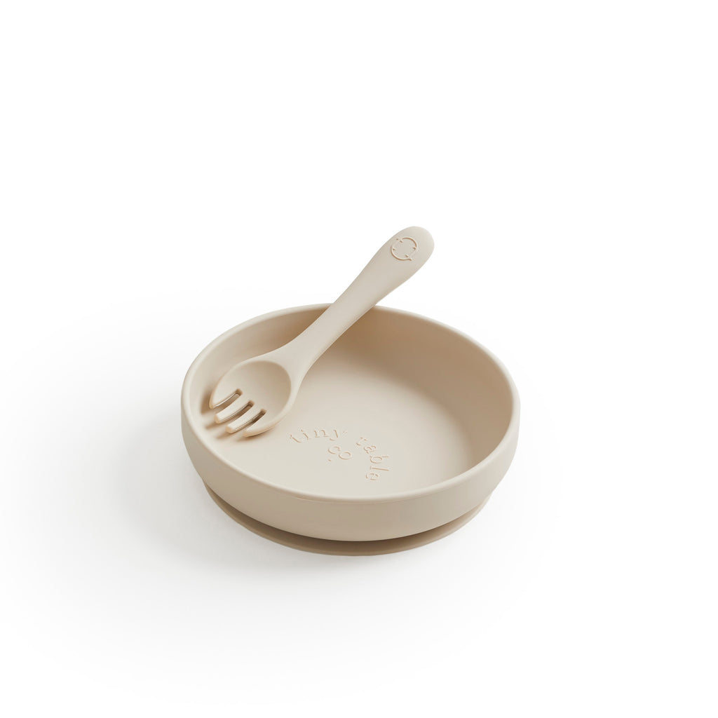 Plate & Spork Set - Sand