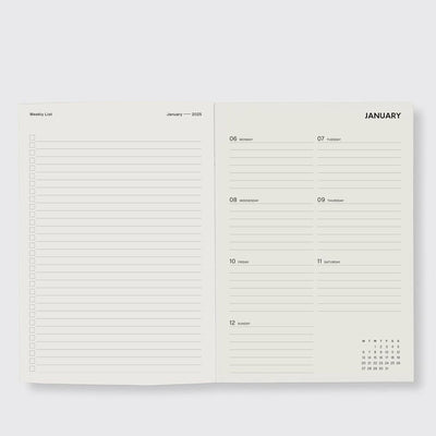 2025 Weekly Diary - Sailor Blue - PRE-ORDER