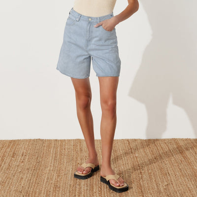 Light Wash Denim Shorts