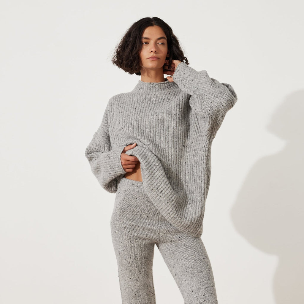 Paper Plane - Zulu & Zephyr - Merino Wool Blend Knit Jumper - Mist Grey