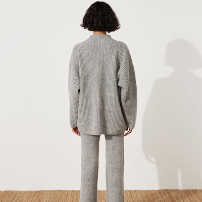 Paper Plane - Zulu & Zephyr - Merino Wool Blend Knit Jumper - Mist Grey