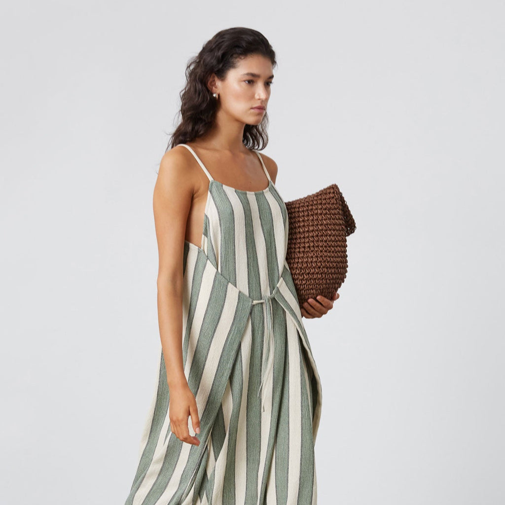 Eucalyptus Stripe Convertible Dress