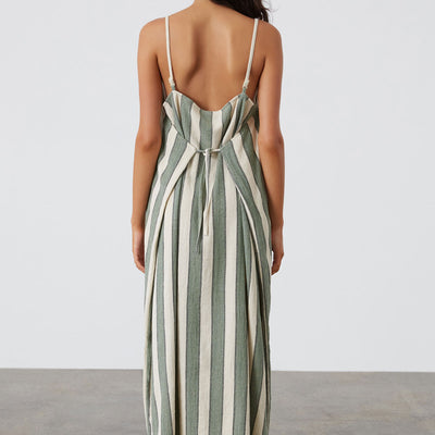 Eucalyptus Stripe Convertible Dress