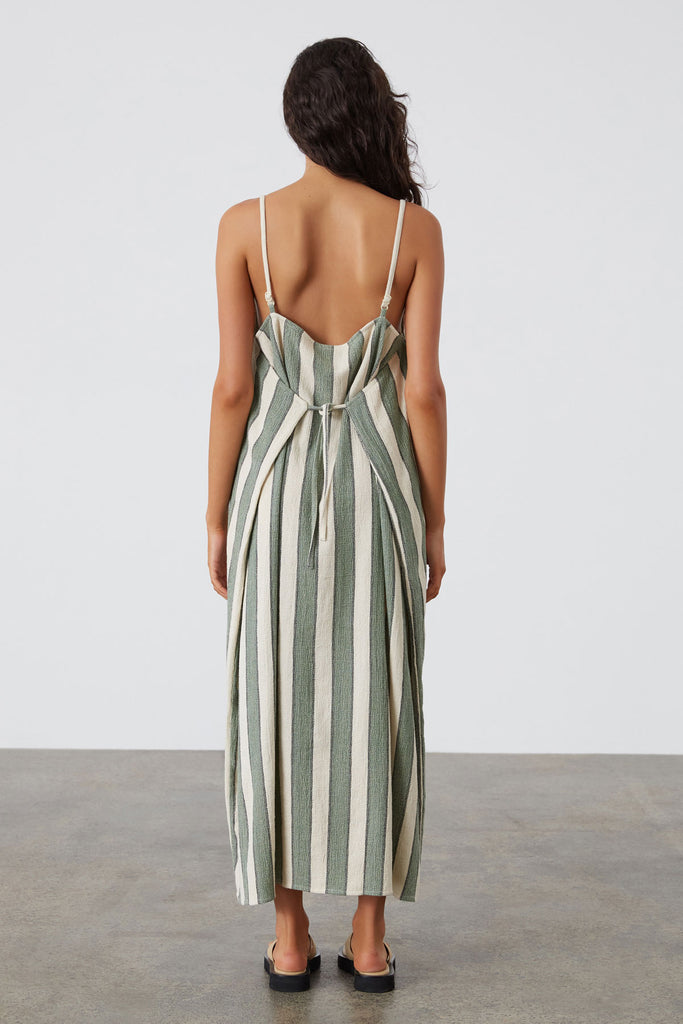 Eucalyptus Stripe Convertible Dress