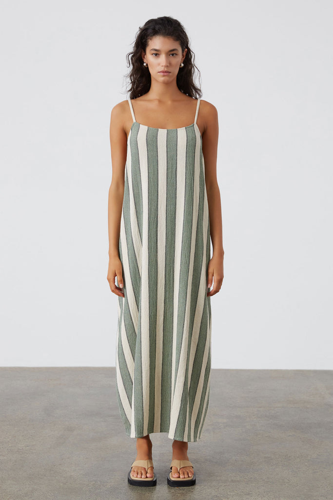 Eucalyptus Stripe Convertible Dress