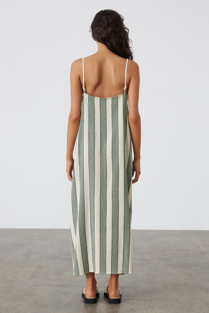 Eucalyptus Stripe Convertible Dress