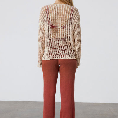 Lattice Knit Jumper