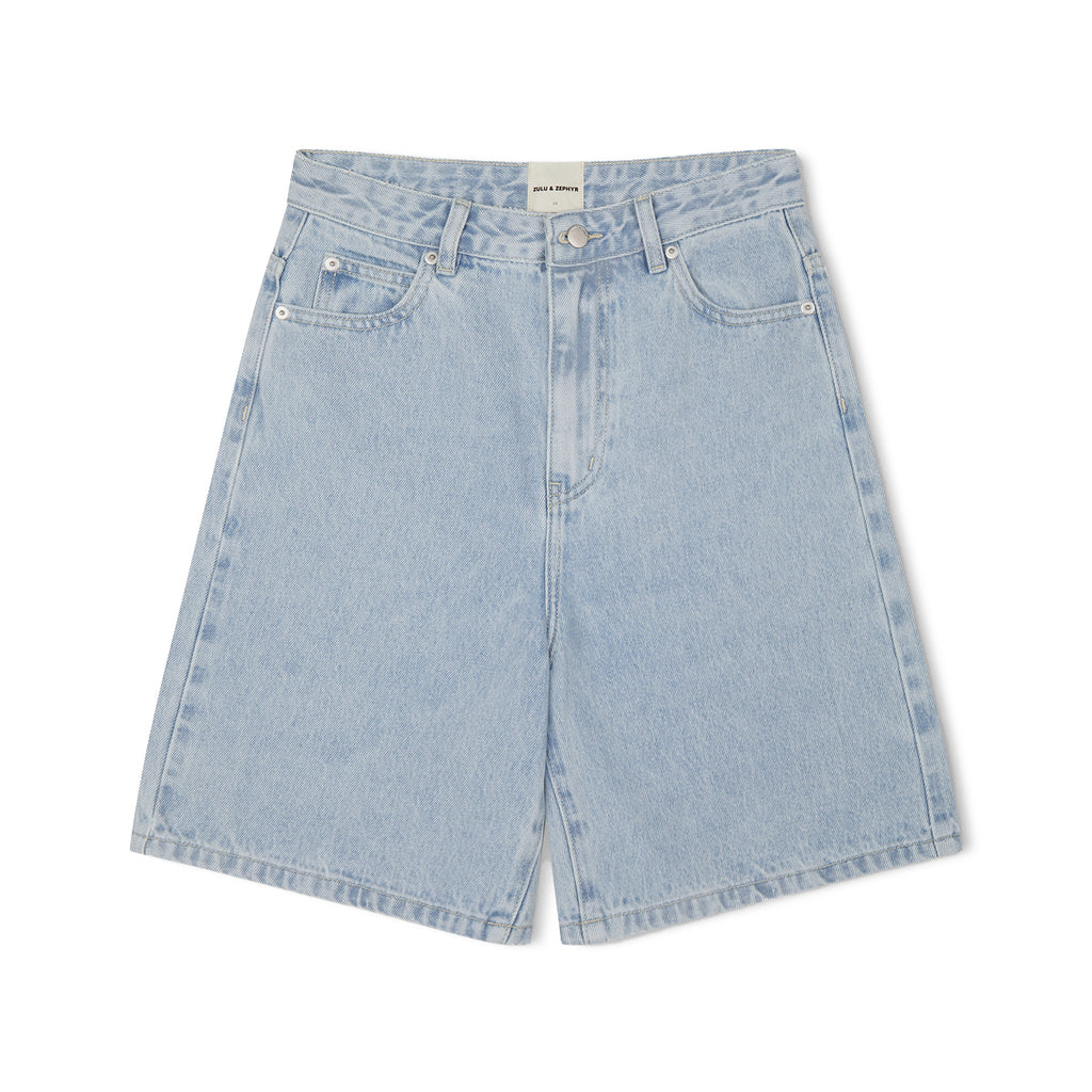 Light Wash Denim Shorts