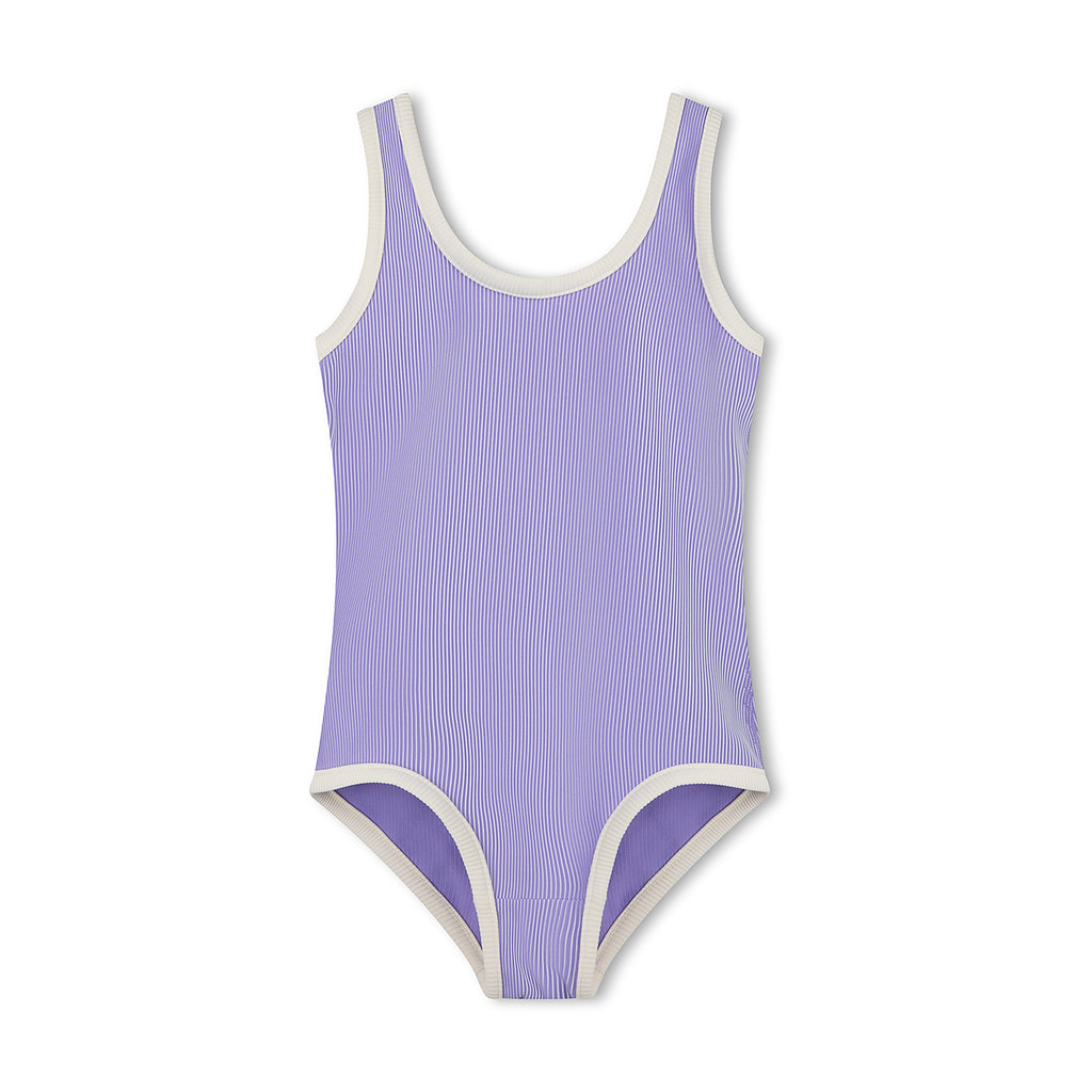 Mini Rib One Piece Togs - Grape