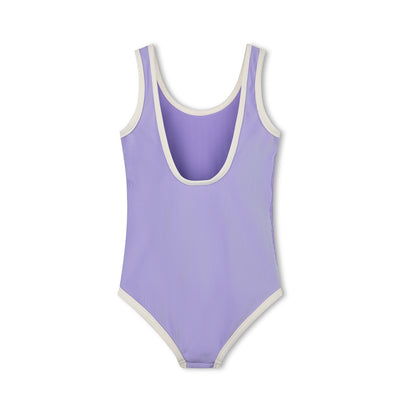 Mini Rib One Piece Togs - Grape