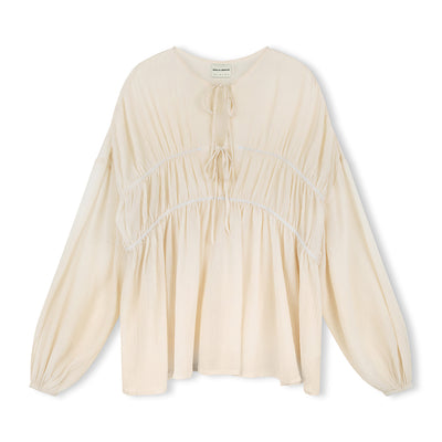 Stone Sheer Textured Blouse