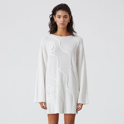 Swirl Knit Tunic Dress