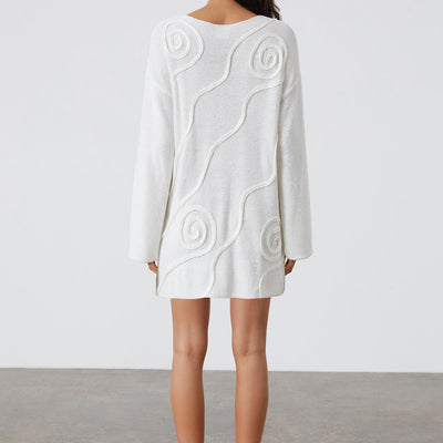 Swirl Knit Tunic Dress