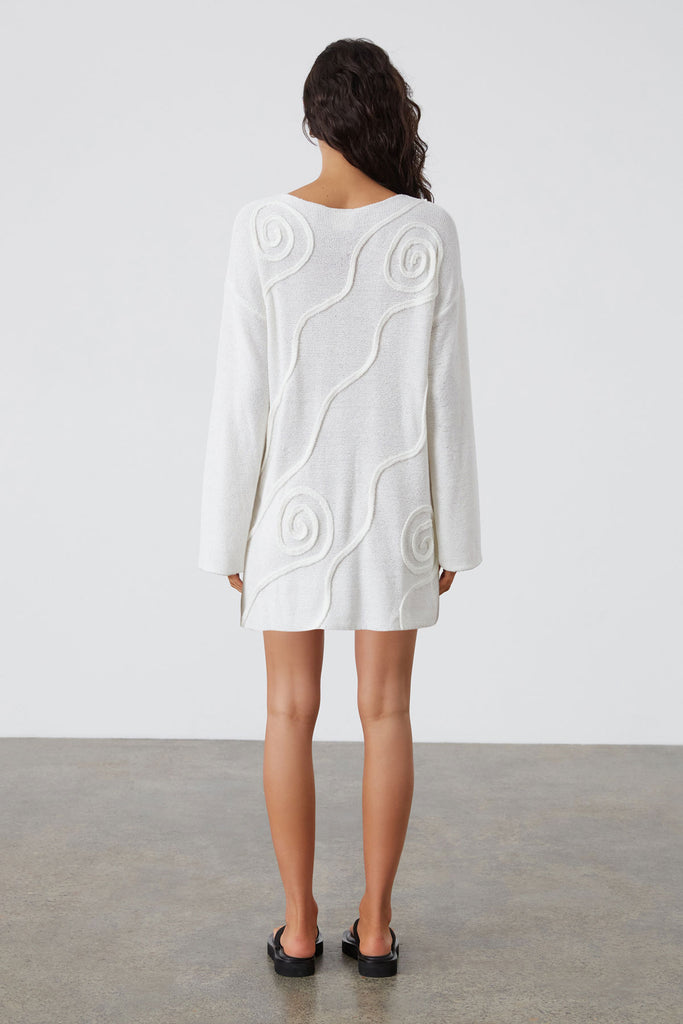 Swirl Knit Tunic Dress