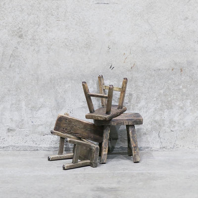 Vintage Wooden Footstool