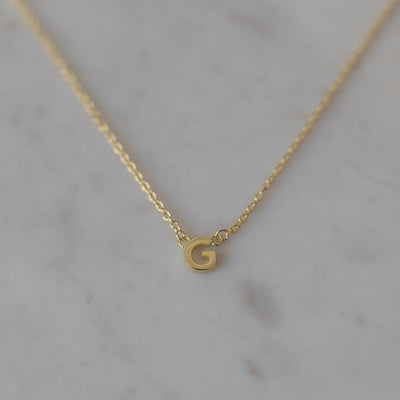Sophie, Little Letters Necklace, Gold, NZ Stockist
