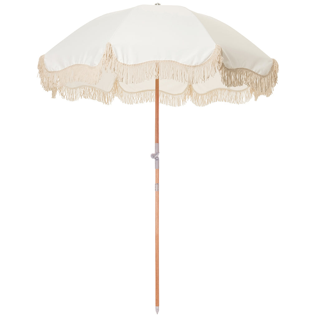 Paper Plane - Business & Pleasure - Premium Beach Umbrella - Antique White